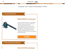 Tablet Screenshot of laubsauger-test.com